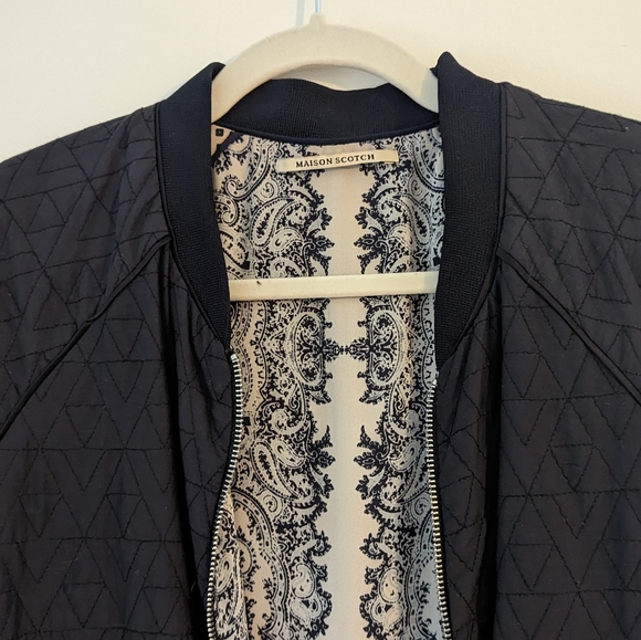 Quilted Bomber Jacket, Reversible - Picture 2 of 6